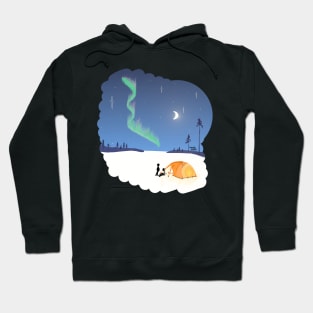 Scandinavia: Aurora Borealis pitch Hoodie